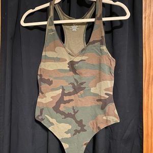 TNA 90’s Rockfall Camo Bodysuit NWOT